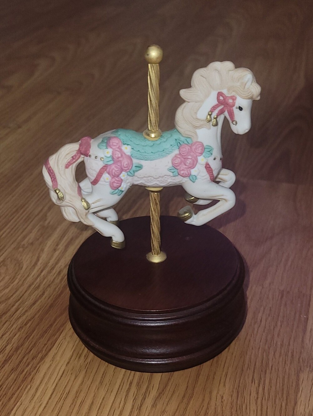 1991 San Francisco Music Box Company Carousel Horse Figurine Vintage Decor